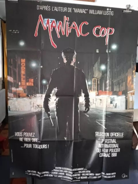 MANIAC COP .. 1988  affiche cinéma format  120 x 160 cm.