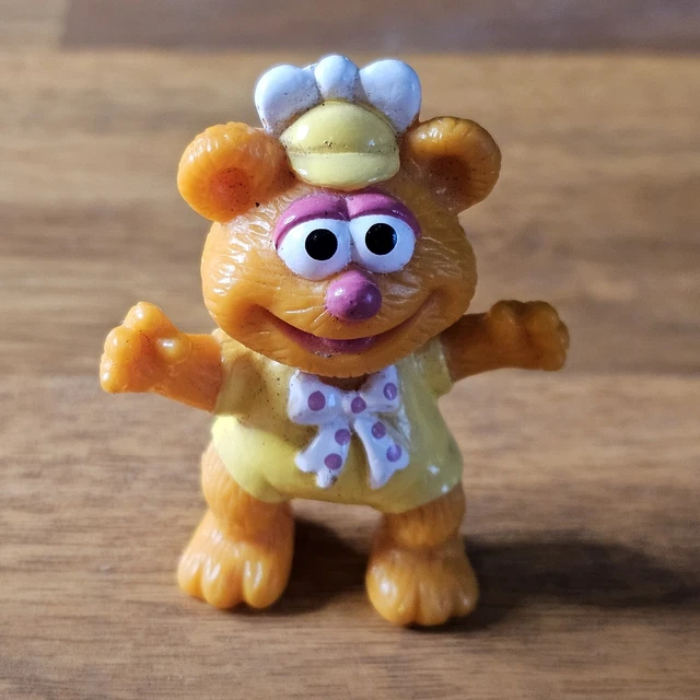 Muppet Babies Fozzie Bear 2" Tall Toy Figure 1986 McDonalds Happy Meal