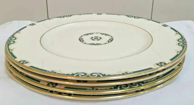 Set of 4 Royal Doulton St. Regis H5210 Dinner Plates Bone China England