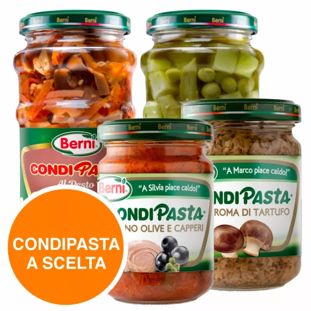 Berni Condipasta Sughi Misti a Scelta Pesto Funghi Tartufo Tonno Olive Melanzane