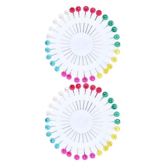 Juego de 3 bolitas de coser agujas rectas edredón para tela sastre joyería