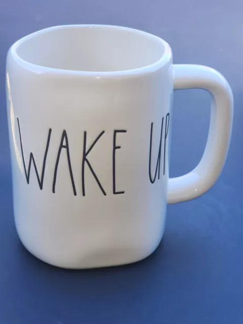 Rae Dunn Mug "WAKE UP" 16 Oz Coffee/Tea Mug 2018