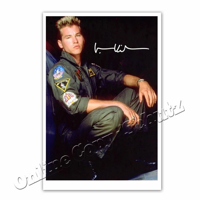 VAL KILMER IN Top Gun as Iceman - Autograph Photo £4.01 - PicClick UK