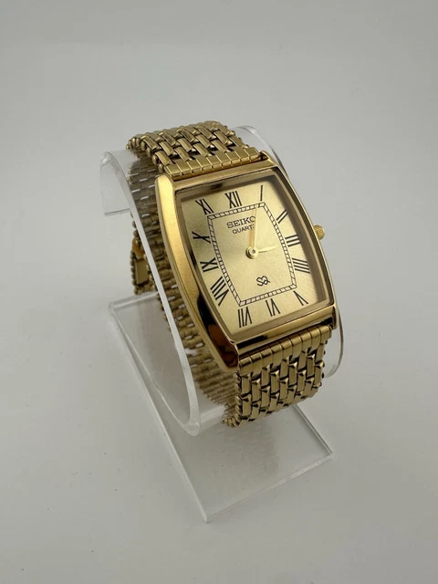 NEAR MINT] VINTAGE SEIKO DOLCE 8N40-5040 Quartz Gold Men's Watch New  Battery $299.99 - PicClick