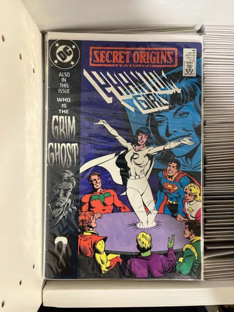 DC Comics Secret Origins Issue 42 July 1989 Comic Book Phantom Girl Superman