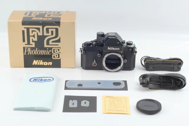 [Almost Unused in Box] Nikon F2 Photomic S Black 35mm SLR Film Camera From JAPAN