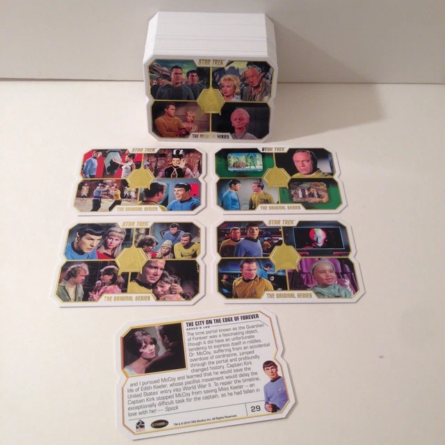 STAR TREK THE ORIGINAL SERIES 50th ANNIVERSARY Complete Card Set 2016 + PROMO P1