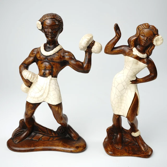 彫刻・オブジェ Treasure Craft Hula Boy Hawaii 03 Treasure Craft Hula Boy Hawaii 03 Vintage Treasure Craft of
