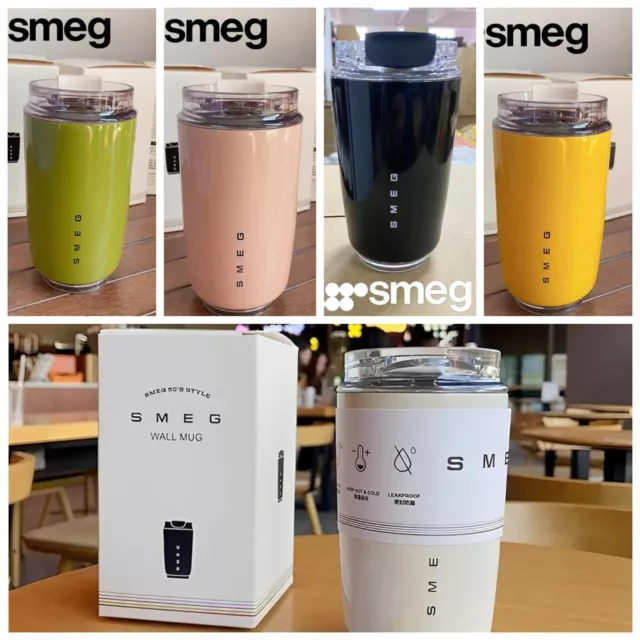Smeg Thermos Coffee Mug 240ml Stainless Steel Travel Mug Water Bottle Insulated