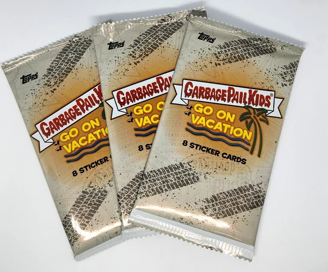 Garbage Pail Kids Go On Vacation Factory Sealed 3 Packs lot