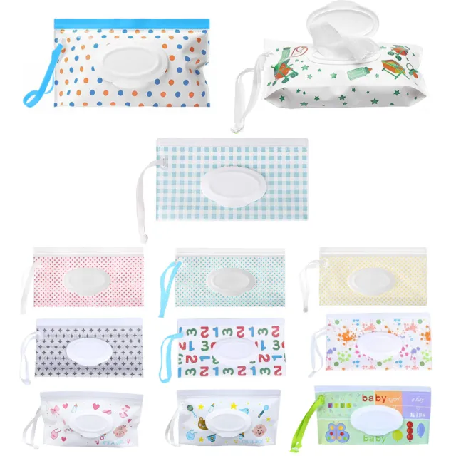 EVA Baby Wet Wipe Pouch Wipes Holder Case Reusable Refillable Wet Wipe Bag