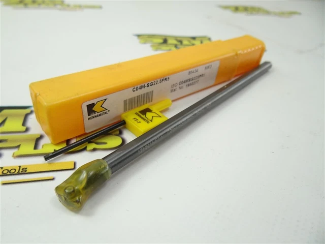 New! Kennametal Carbide 1/4" Indexable Boring Bar Coolant Thru C04M-Sg22.5Pr5