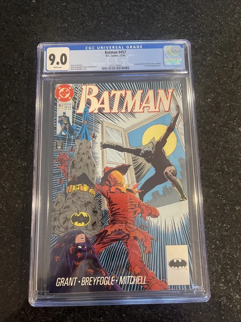BATMAN #457 - 1st Tim Drake as Robin - CGC 9.0 DC Comics 1990 press it