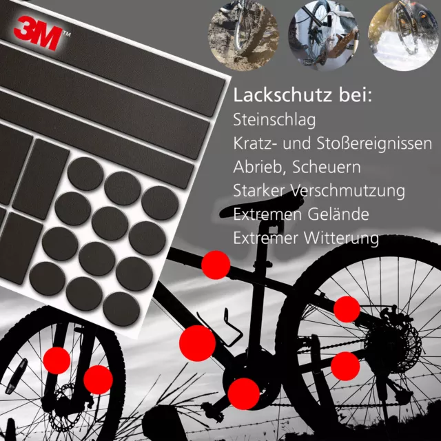 €110,90/m² Lackschutzfolie Fahrrad Rahmen MINI-, MIDI-, MAXI-Sets 33/50/54 Teile 3