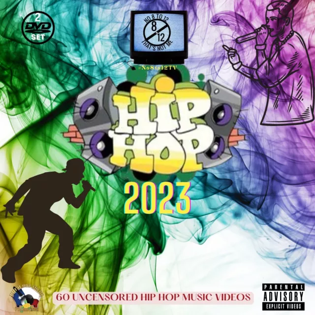 Hip Hop Hits 2023 Myxer ..60 Official Hip-Hop & RnB videos *2 DvD set* (New)
