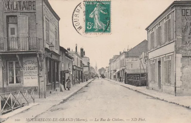CPA 51 MORTMELON le GRAND (Marne) la Rue de Chalons