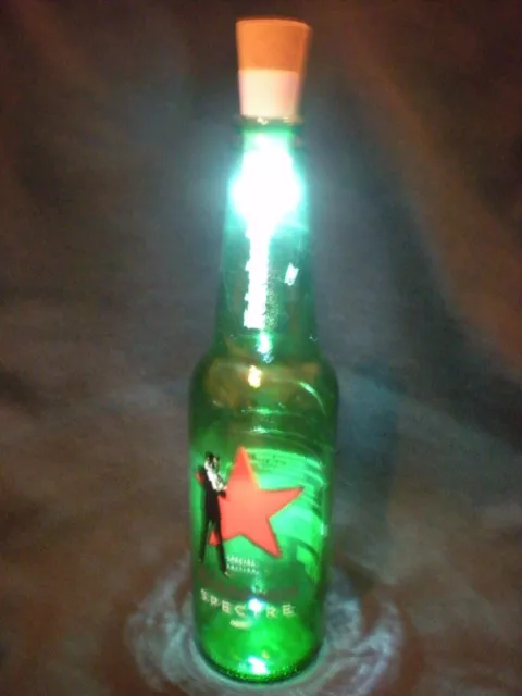 007 James Bond Spectre Heineken Beer Bottle LED Lamp - Skyfall, No Time To Die