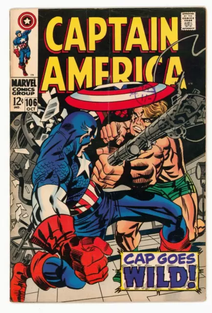 Captain America #106 F-VF 7.0 Versus Steve Rogers