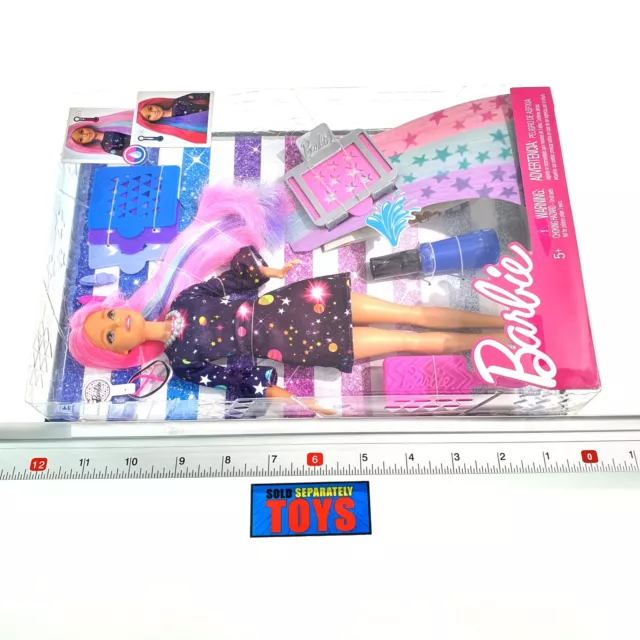 Barbie COLOR SURPRISE hair changing doll PINK STENCIL international FHX00 RARE 2