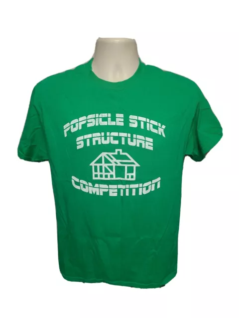 2013 Manhattan College Spring Popsicle Stick Structure Adult Medium Green TShirt