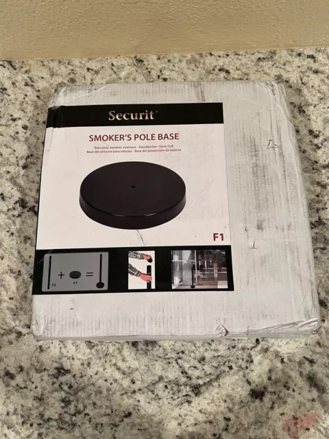 Securit Smoker's Pole Base Black SP-BL-SM-F1