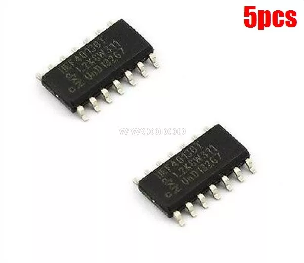 5PCS HEF4013BT Smd CD4013B SOP-14 CD4013 Dual D Flip-Flop sw