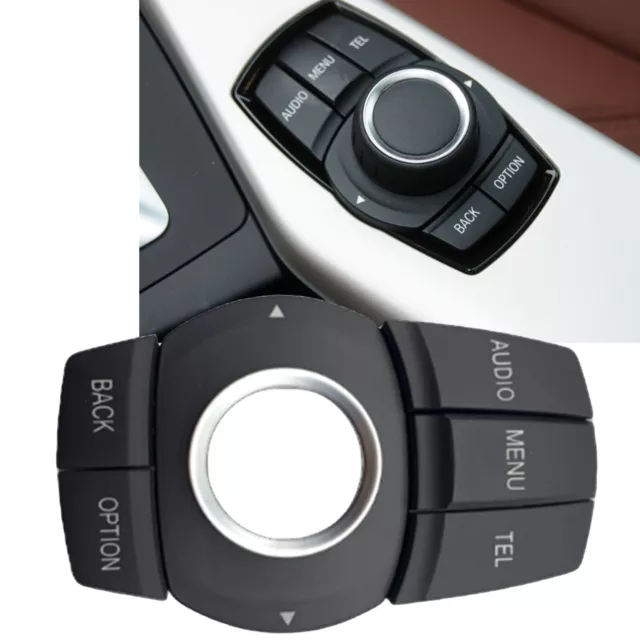 Black Multimedia Controller Mouse Buttons For BMW 1 Series F20 F21 F52 2012-2018