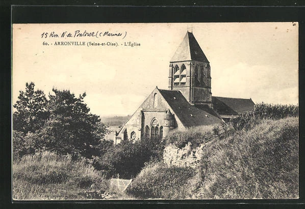 CPA Arronville, l´Eglise