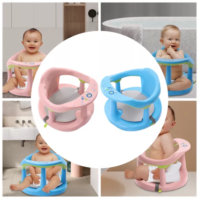 NEW baby bath seat NON TOXIC PLASTIC bath Ring bath seat for 06-18 Months baby