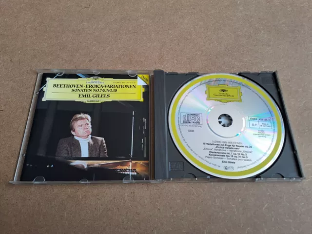 EMIL GILELS Beethoven: Klaviersonaten 1987 g.U. in Deutschland - DG DIGITAL 423 136-2