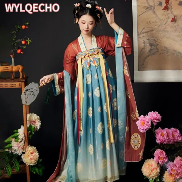Chinese Hanfu Dress Imitates Fashion Women Classic Dress Cosplay Costume