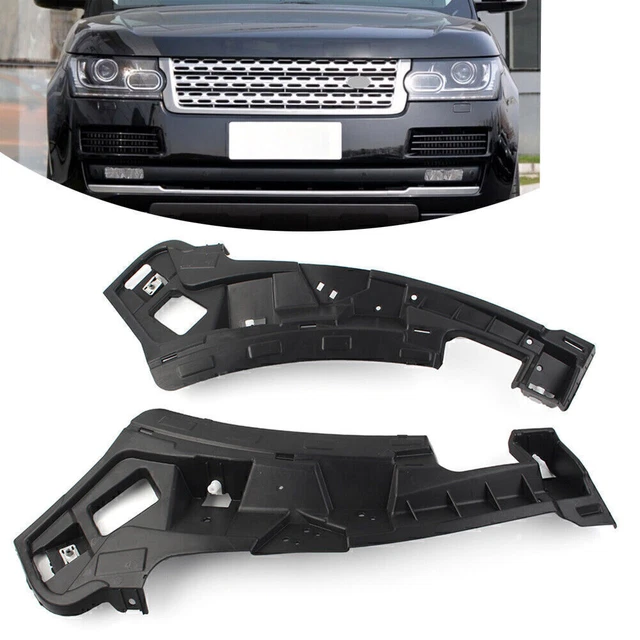 1Pair Black Front Bumper Mount Bracket For Land Rover Range Rover 2013-2017 2016