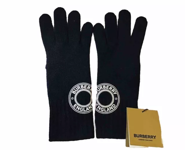 Burberry Logo Cashmere Blend Gloves Brand New With Tags £160