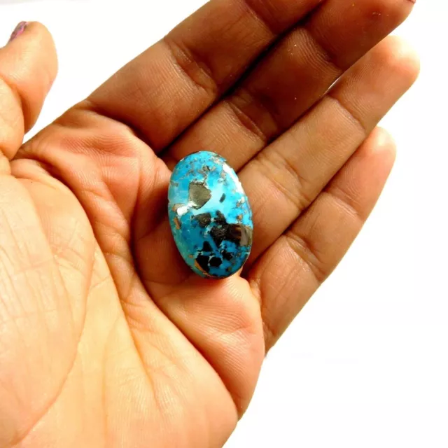 47.30 Cts. 100% Natural Irani Turquoise Loose Cabochon Gemstone RM25426