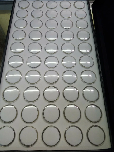 40 White Foam Gem Jars Gemstone Storage Display Tray Insert *