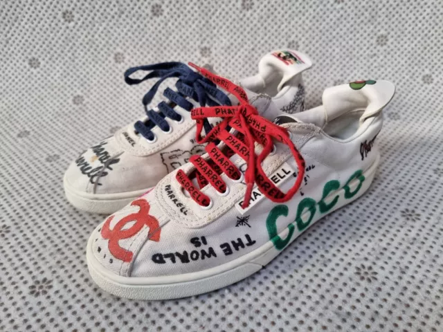 Chanel Sneakers Pharrell White Multi-Color - White - Low-top Sneakers
