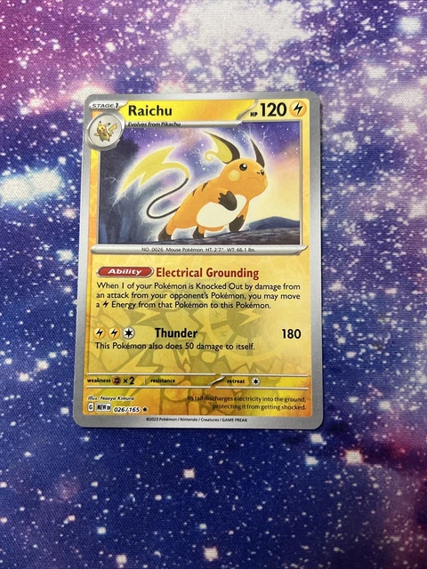 Pokémon TCG Raichu Scarlet & Violet - 151 026/165 Reverse Holo