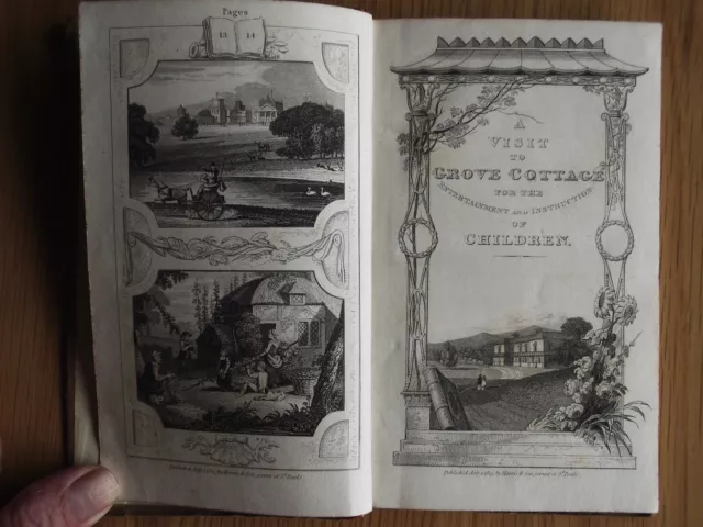 Visit To Grove Cottage. Harris. Early Children's Book. Rare. First Edition 1823