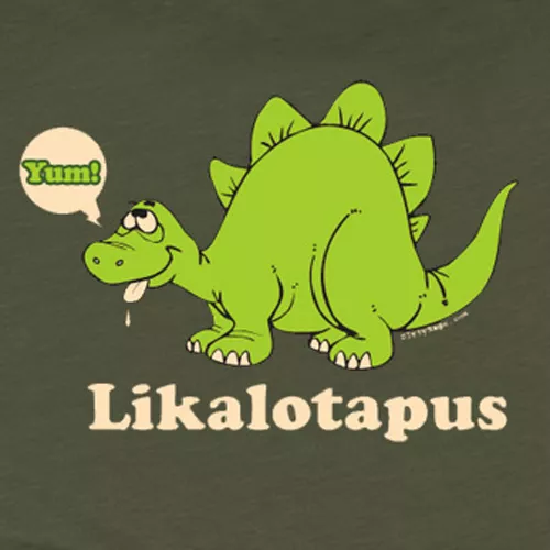 Lickalotapus Dinosaur pimp playa offensive trex dirty funny gag gift T SHIRT