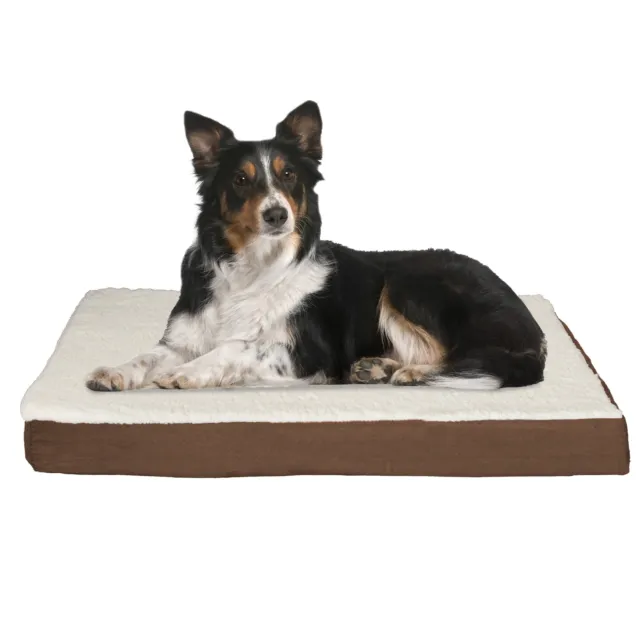 Orthopedic Dog Bed - 2-Layer Memory Foam Crate Mat+5K