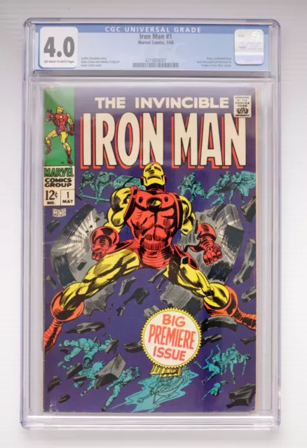 The Invincible Iron Man #1 Cgc 4.0 (1968) Key 1St Self-Titled & On-Going Series