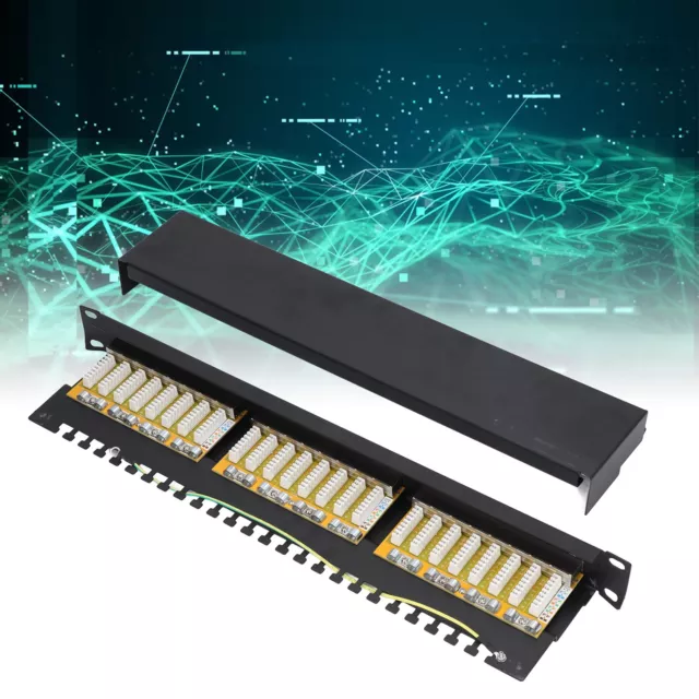 24 Port Patch Panel Shielded Type Network Cable Patch Panel With Removable I MFS