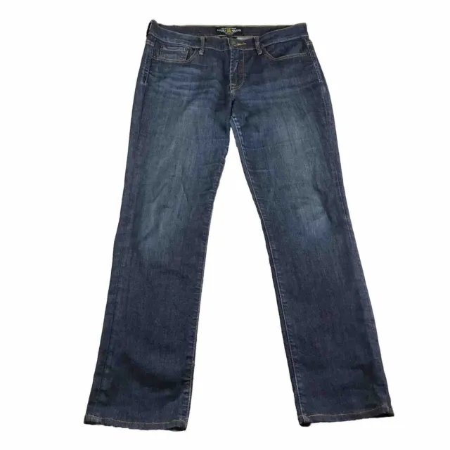 Lucky Brand Jeans Womens 10/30 Regular Blue Denim Sweet Straight Mid Rise