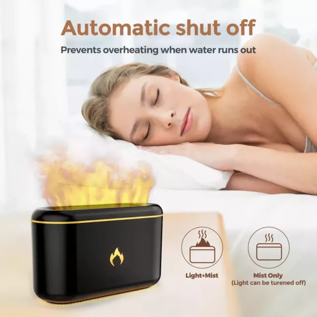 Diffusore Olio Essenziale Aroma Purificatore d'Aria LED Ultrasuoni Aromaterapia Umidificatore 2