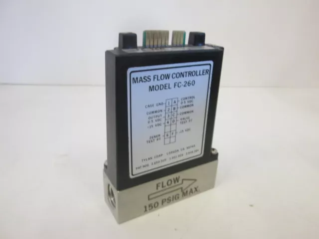 Tylan, FC-260, Mass Flow Controller, H2, 500 SCCM, Used