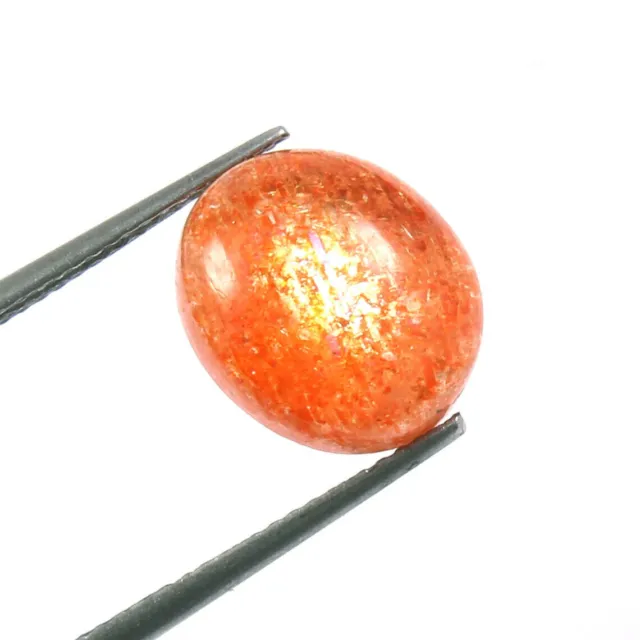 Natural Golden Sunstone Loose Gemstone Oval Cabochon Red Star Jewelry Making