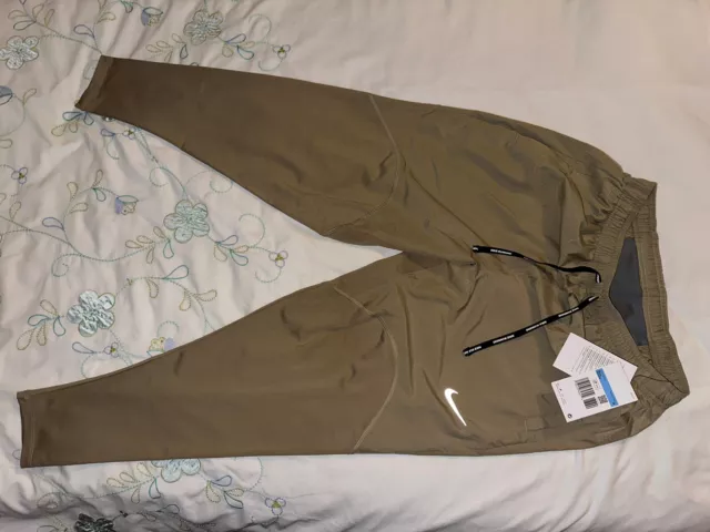 Pantaloni da corsa Nike Dri-Fit ADV Aeroswift da uomo taglia M cachi