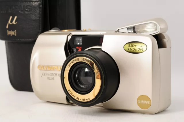 Olympus μ mju Zoom 105 Deluxe Point & Shoot 35mm Film Camera JAPAN [Near MINT]