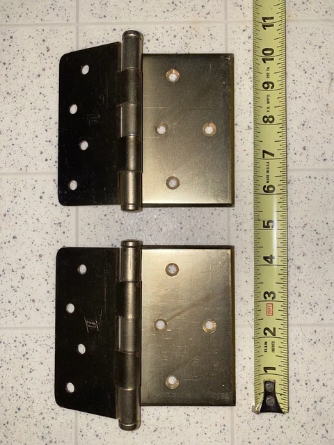 Solid Brass Hinges Door Hinge Window Swing Way Nationa Mfg Co. Stanley Security 3