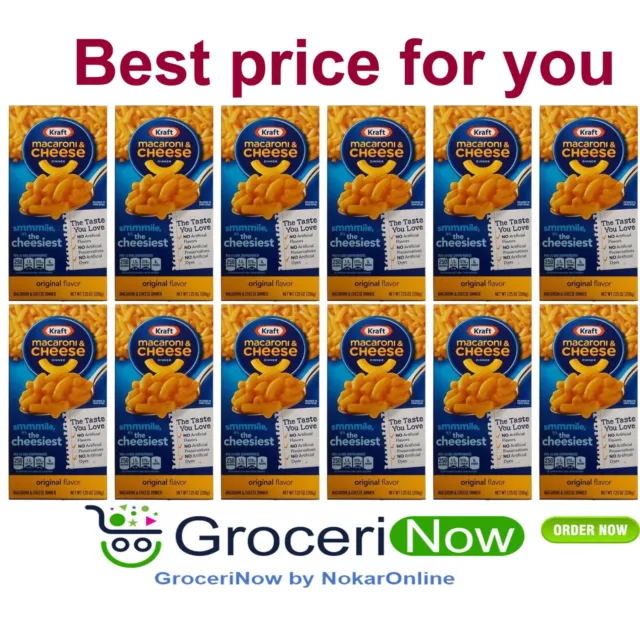 (Pack of 12) Kraft Macaroni & Cheese (USA Version) 206g - Kraft Mac & Cheese